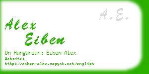 alex eiben business card